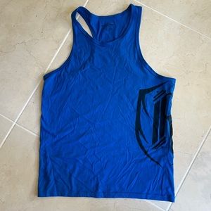 Royal blue men's workout tank